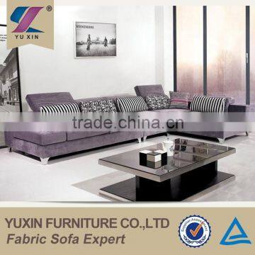 New Arrival modern living room wooden furniture/corner sofa set design for livingroom