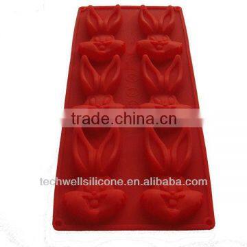 100% food grade hot sale rabbit silicone cake mold