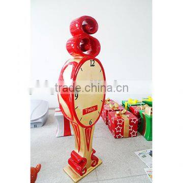 Special fibreglass Santa time clock kids entertainment in Shopping Mall