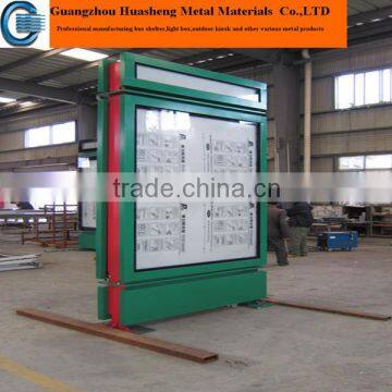 prefab scrolling advertising light box with stand/prefab outdoor advertising light box with stand/prefab guidepost light box