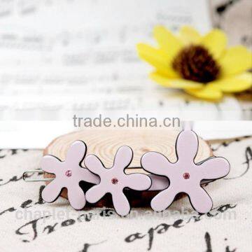 chaplet rhinestone flowers hairpin for girls