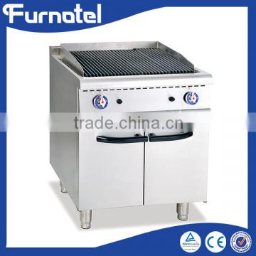 CE Approved Stainless Steel High Quality Gas Lava Rock Grill With Cabinet