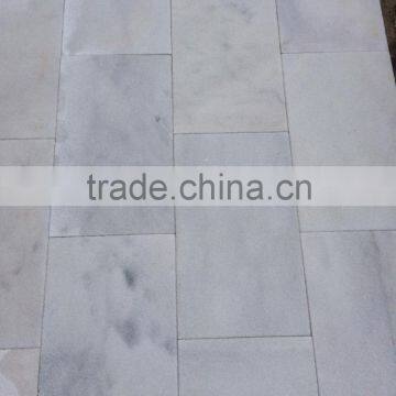 30 x Free Lenght Sandblasted Turkish White Marble Tiles photo-2