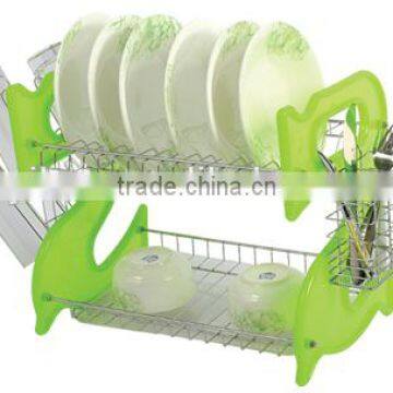 Plastic 9 Design Chrome Plated Dish Rack and Plate Shelf ,single Tray ,fine Quality ,popular Selling,competitive Price photo-3