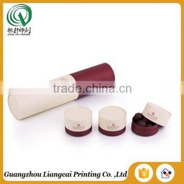 China manufacture OEM recycled eco-friendly matt wedding candy boxes round tube box