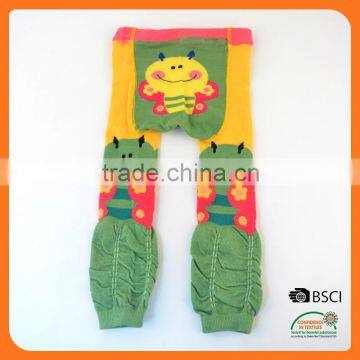 Custom sock wholesale Baby Legging with wide back panel