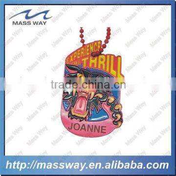 Lovely Fashion Enamel Custom Etched Baby Metal Cartoon Dog Tag