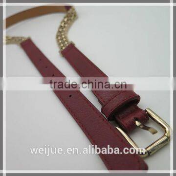2015 Fashion Style High Quality Skinny Chain Belt for Women