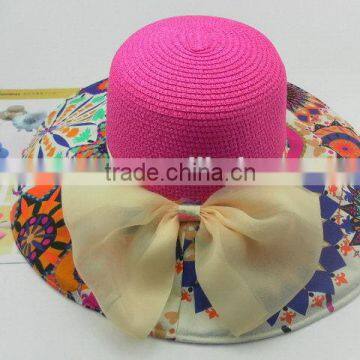 2015 The Newest Hot Sell Women Short Brim Straw Hat photo-5