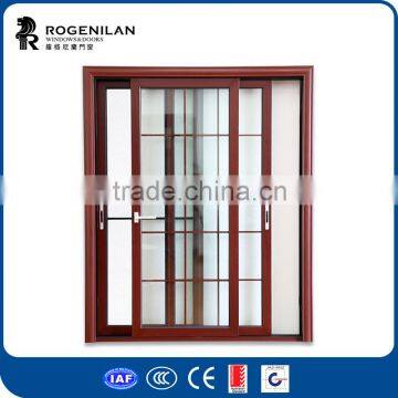 ROGENILAN 80 series durable sound proof aluminium sliding door with mosquito net