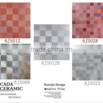 China foshan 3d good sale Glazed metal metallic ceramic floor tile 60x60