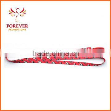 Red Color Factory Supplier Printed 1*90cm Visitor Neck Lanyard