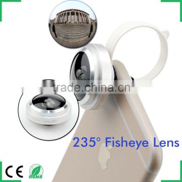 new product for europ 235 degree fisheye lens mobile phone lens for samsung