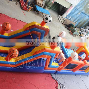 funny sports obstacle inflatable obstacles for kids & adults