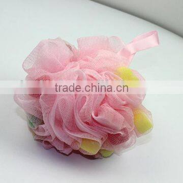 Baby Mesh Sponge,pink Bath Sponge Loofah for Shower photo-2