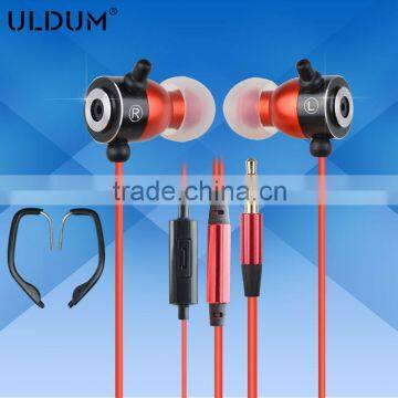 ULDUM 2013 earphones and headphone red blue color on ear headphones