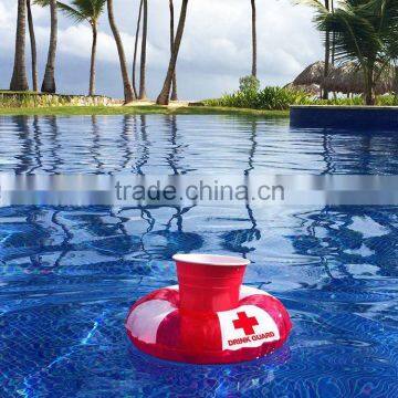 red mini floating drink guard drink holder