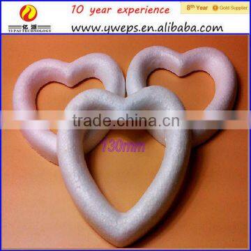 Wholesale polystyrene wreath heart,styrofoam wreath heart