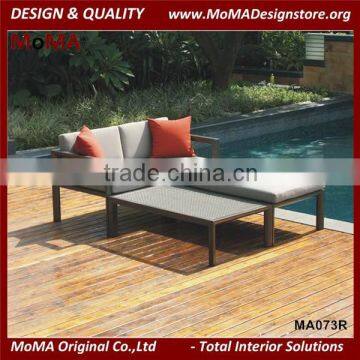 MA073R Modern Design Outdoor Aluminum Pool Furniture Good Qquality Aluminium Sofa Set