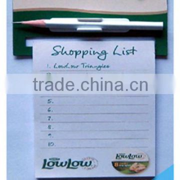 Simple Cheap Shopping List Magnetic Notepad with a Pen/ Notepad with Magnets