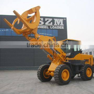 SZM High Dumping Height Wheel Loader With Wood Fork photo-2