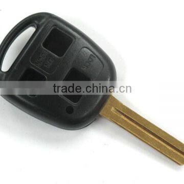 High quality remote car key shell case 3 buttons for LEXUS short blade car key