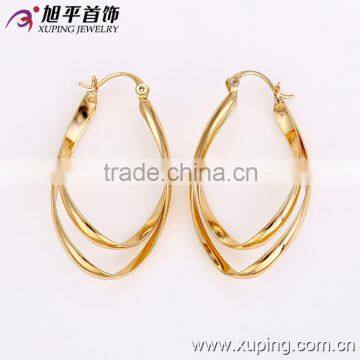 Wholesale Gold plated xuping Jewelry Manufacturer hoop Earring