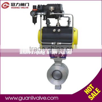 Wafer Pneumatic V Notch Ball Valves