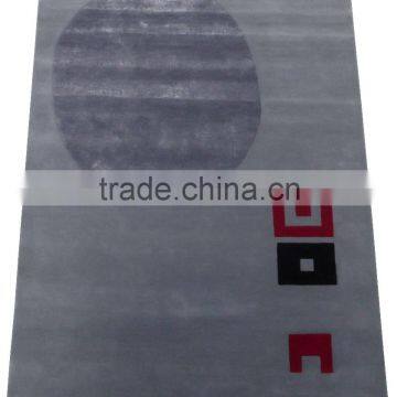 Modern Design Hand Tufted Cut Pile Grey Colour Wool/Viscose Carpets