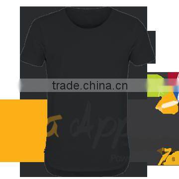 Zegaapparel custom made rounded hem printed t shirt for men