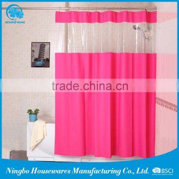HSB001 Candy Color PEVA shower curtain with window