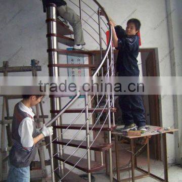 Spiral Stair With Wood Steps for Netherlandish Customer