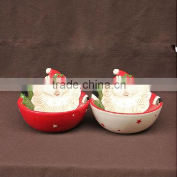 christmas decorative dolomite Santa Claus bowl