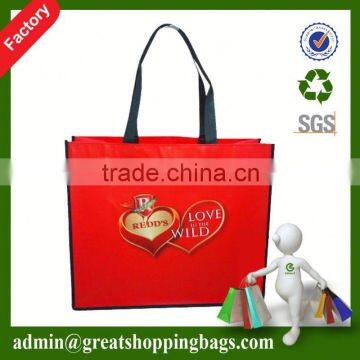 Full Printing PP Non Woven Bag, Reusable Cheap Laminated Tote Bag