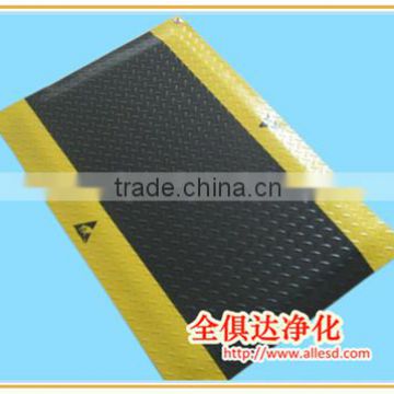 Rubber PVC Yellow Anti-fatigue Floor Mat