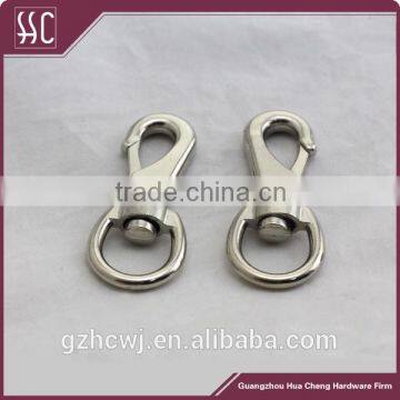 Guangzhou manufacture metal 20mm silver clasp snap hook