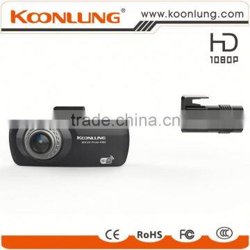GPS WIFI Dual Camera Full HD Detached Car DVR Wired Control Car Camera