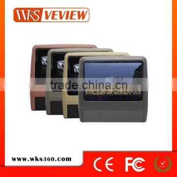 VKS9001 9"HD Digital TFT Touch Screen Ultra-thin Design Car Headrest DVD Player-2016 New Sell photo-3