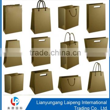 customized all shape kraft shopping paper bags for shopping