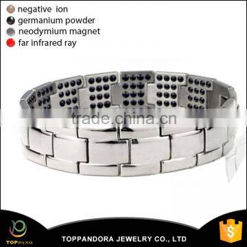 Fashionable Stainless Steel Jewelry Men's Stainless Steel Man's Jewelry Magnetic Energy Bracelet for Man with Magnets 8.5 Inches