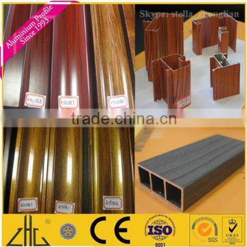 Wow!! flurocarbon coatings aluminium profile for furniture wardrobe square tube/flurocarbon aluminium wooden door frames designs