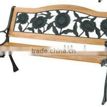 PB-077 Factory sales Straight Cast Iron Park Bench