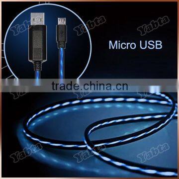 Custom Logo OEM Flowing EL USB Cable