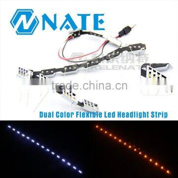 High Power Led Light Dual Color Flexible Led Headlight Strip With Aluminum Led Smd photo-3