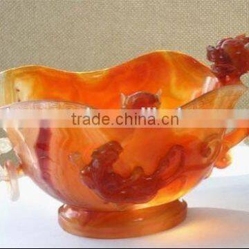 New arrival customized classical wine cup red agate crafts/gifted wine cup for home decor