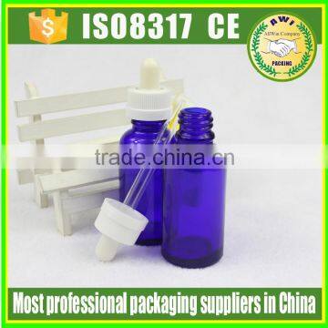 Screen Printing Blue Essential Oil Glass Bottle 30ml photo-4
