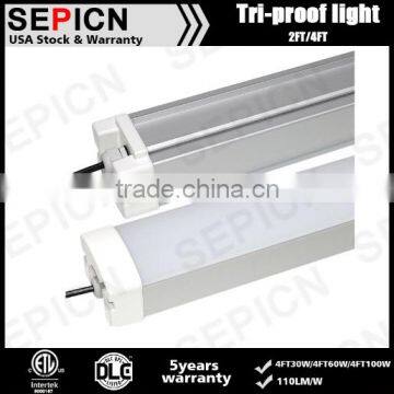 LED Super Bright 110lm/W 2 ft 0.6m Led Tri-Proof Light IP65 Waterproof, Dust Proof, Explosion Proof
