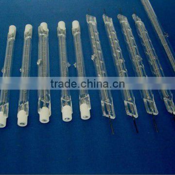 Clear Fused Infrared Quartz Halogen Heating Lamp Of Tungsten Wire