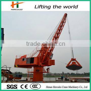 360 Degree Rotation Offshore Pedestal Port Crane