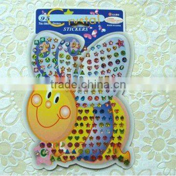 3D animal design crystal sticker